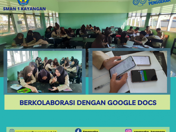 Murid-Murid SMAN 1 Kayangan Berkolaborasi Mengerjakan Tugas Kelompok dengan Google Docs