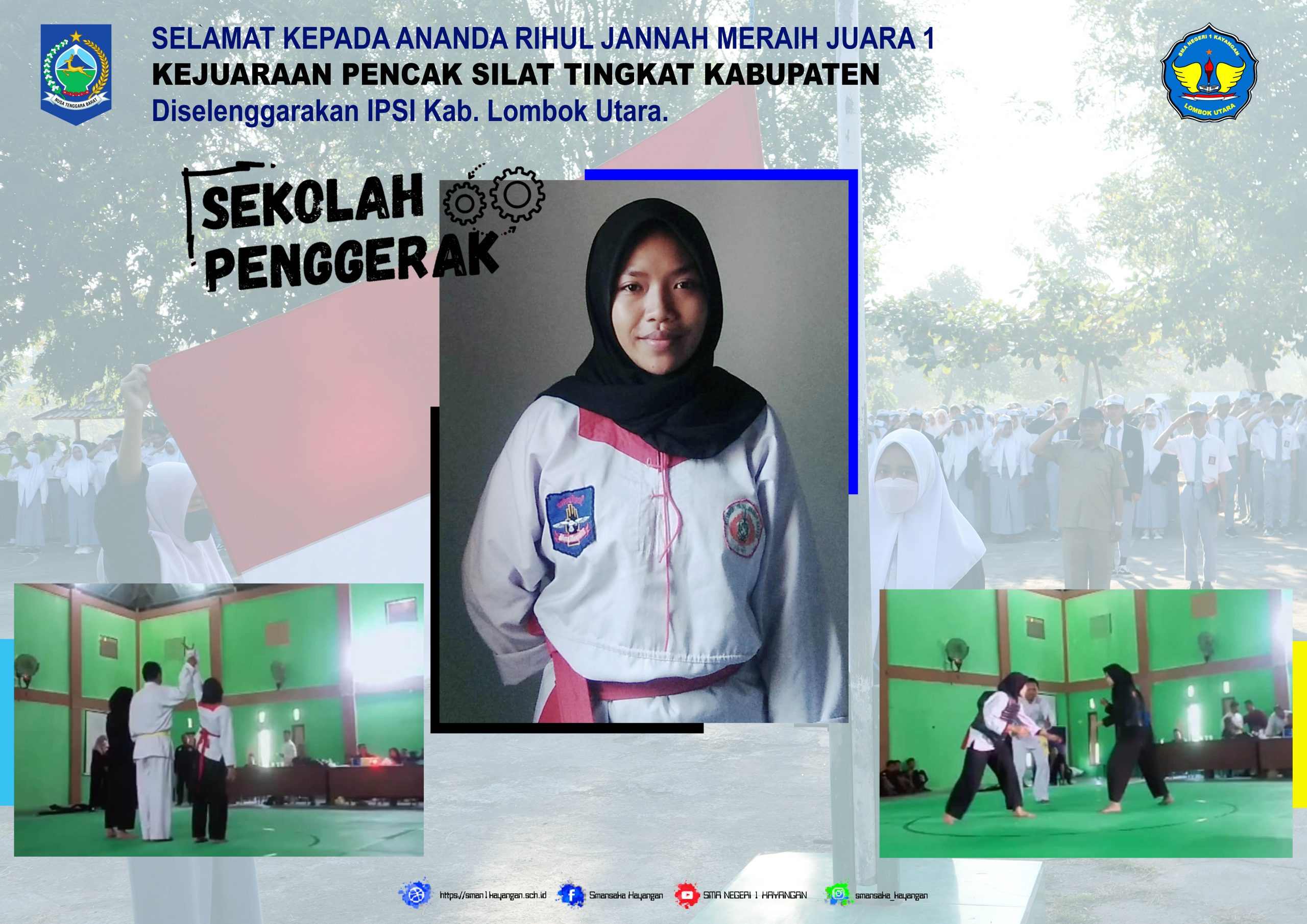 KEJUARAAN PENCAK SILAT TINGKAT KABUPATEN PERWAKILAN SMANSAKA MERAIH JUARA 1. KEJUARAAN PENCAK SILAT TINGKAT KABUPATEN PERWAKILAN SMANSAKA MERAIH JUARA 1.