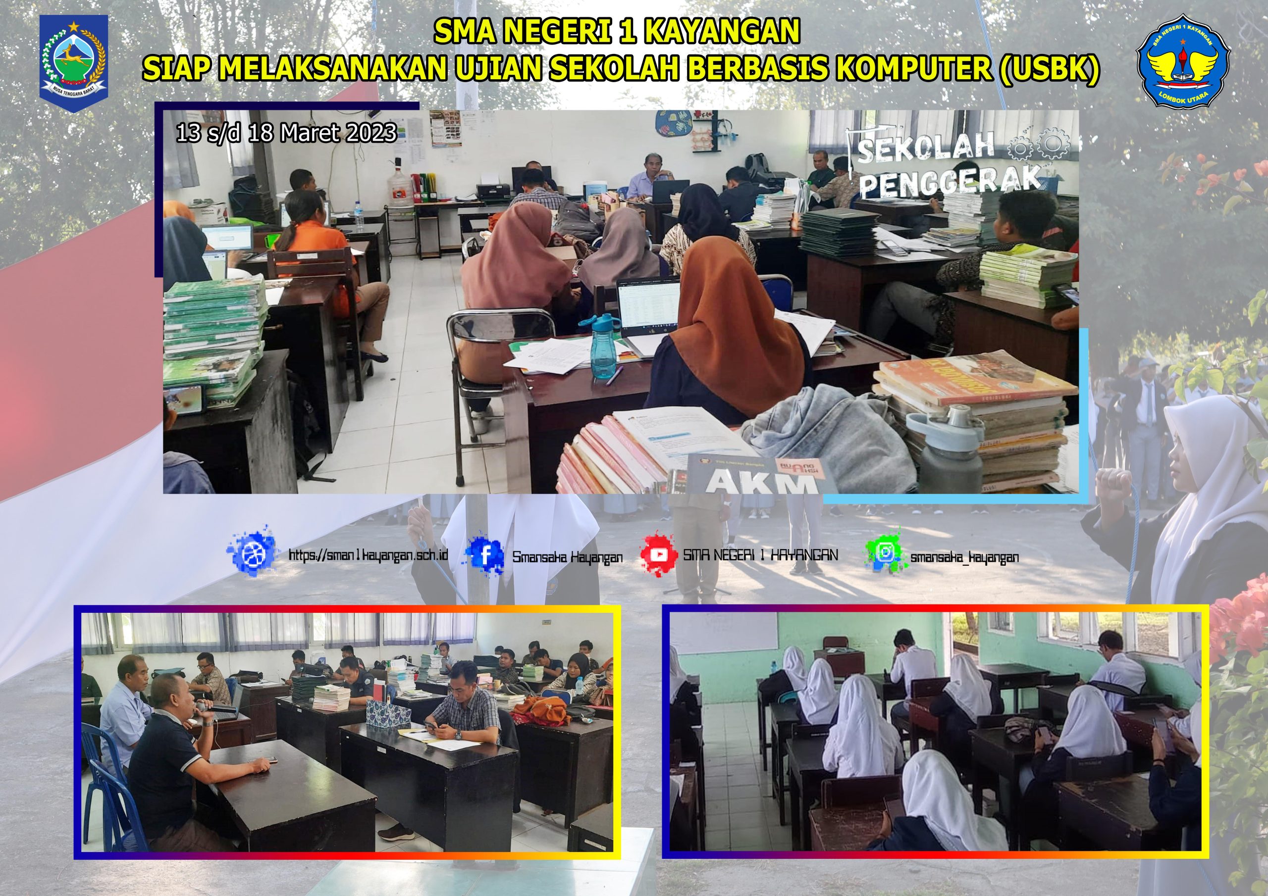 SMA NEGERI 1 KAYANGAN SIAP MELAKSANAKAN UJIAN SEKOLAH BERBASIS KOMPUTER (USBK) TP. 2022/2023