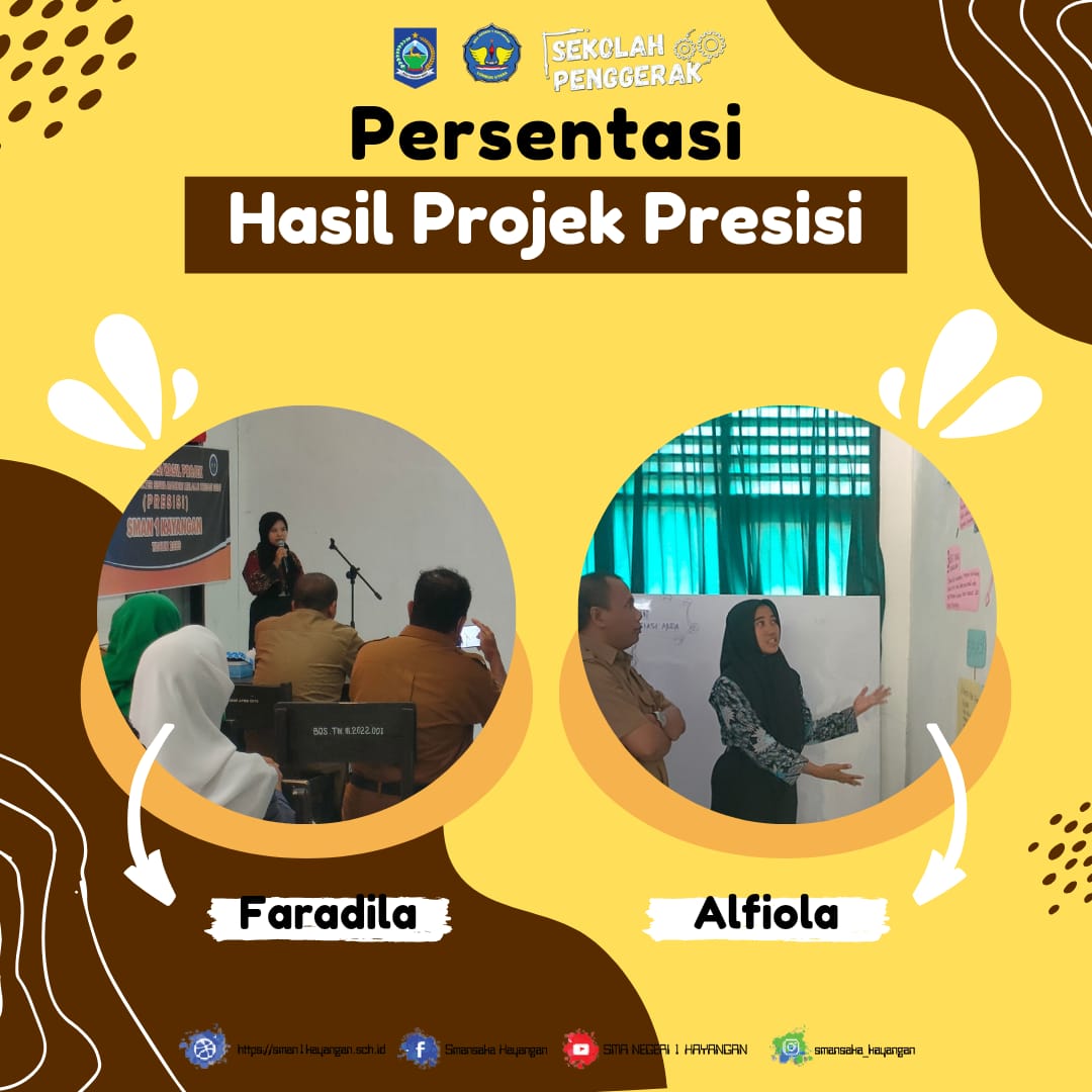 PAMERAN KARYA SISWA "PROJEK PRESISI" DI SMAN 1 KAYANGAN MENYAJIKAN KREATIVITAS YANG MEMUKAU.