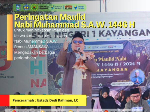 Peringatan Maulid Nabi Muhammad S.A.W 1446 H, REMUS AN-NUR SMAN 1 Kayangan mengadakan berbagai perlombaan.