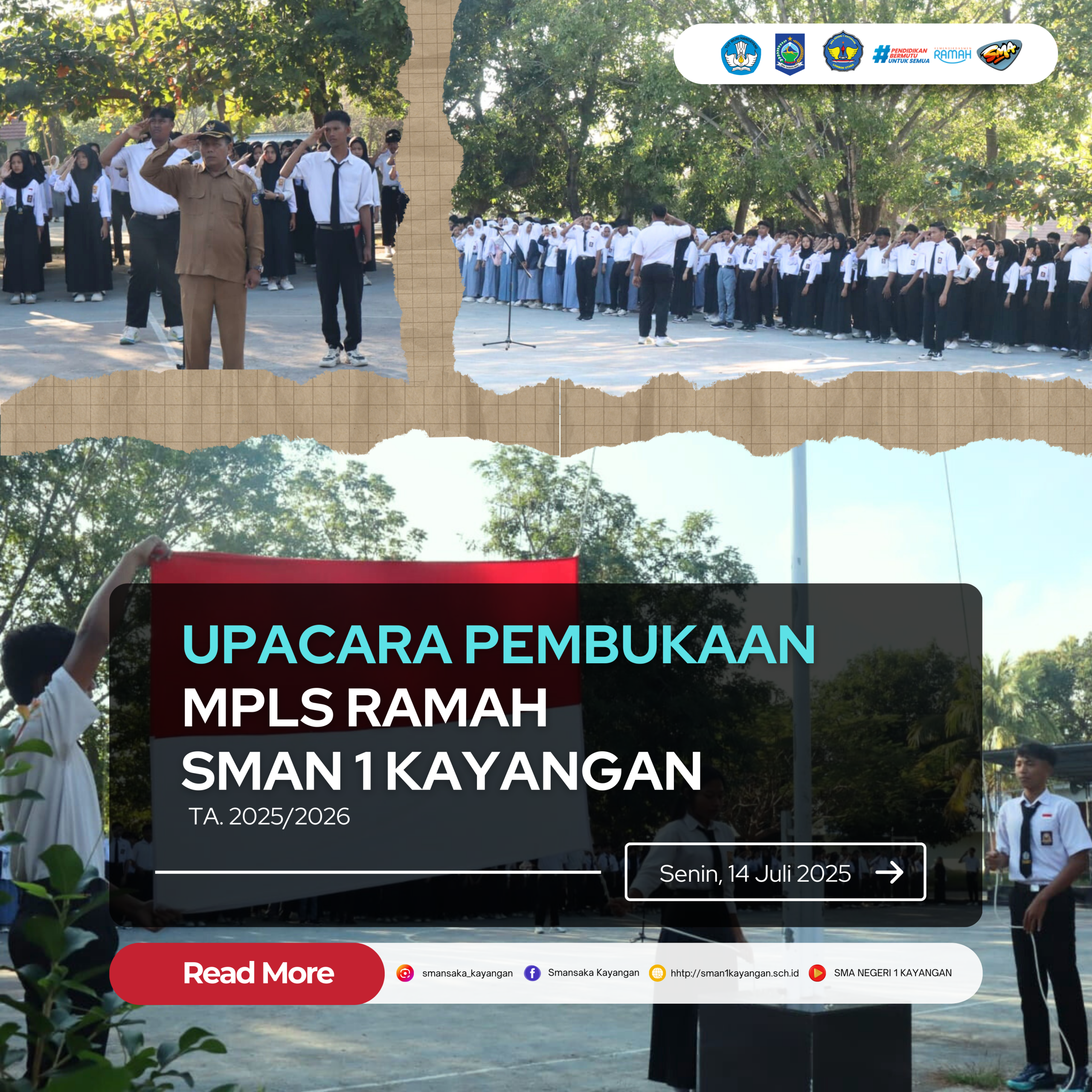 Upacara Pembukaan MPLS Ramah SMAN 1 Kayangan TA. 2025/2026 Upacara Pembukaan MPLS Ramah SMAN 1 Kayangan TA. 2025/2026